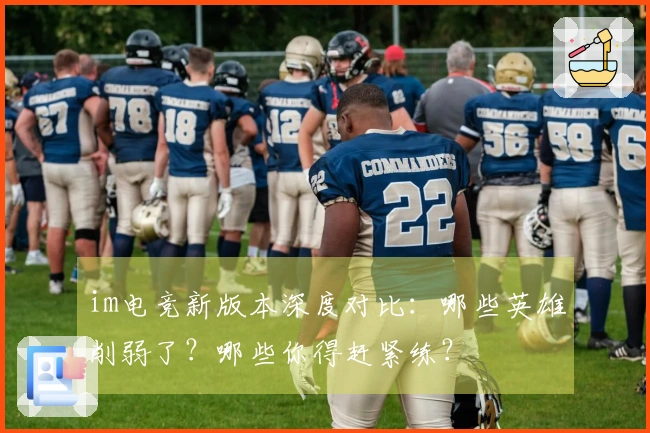 im电竞新版本深度对比：哪些英雄削弱了？哪些你得赶紧练？